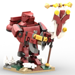 Space Marines Blood Angel flag bearer (Warhammer 40k)
