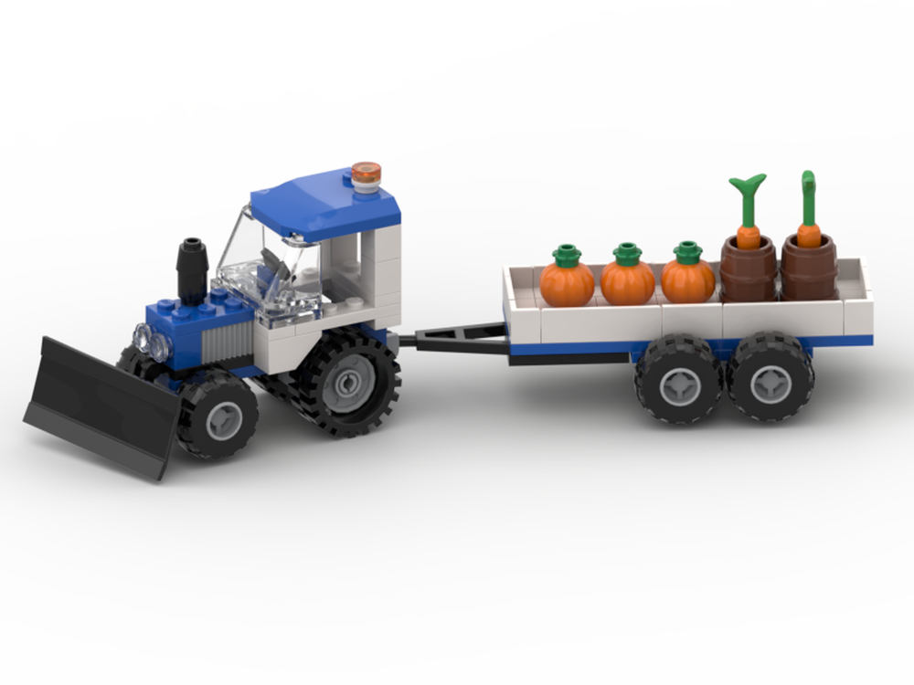 Lego Farm Tractor & Trailer
