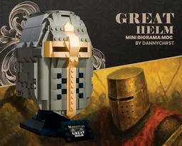 MEDIEVAL HELMET SET MOC - GREAT HELM