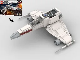 New Republic E-Wing Starfighter – Alternate Build of 75301 Luke's X Wing