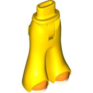 Lego Minidoll Hips and Wide Pants with Orange Shoes, White Soles print / Yellow