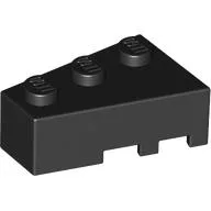 Brick Wedged, Angled 3 x 2 Left / Black