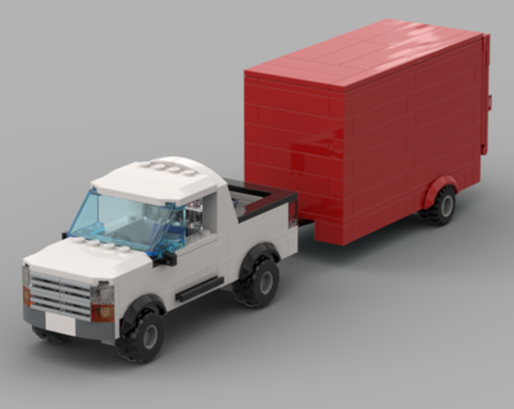 Lego Truck and Enclosed Trailer