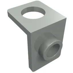 Minifig Neckwear Bracket [One Stud] / Light Gray