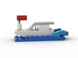 11005 White speedboat