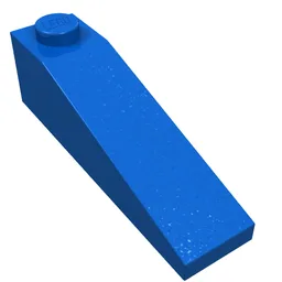 Brick Sloped 18° 4 x 1 / Blue