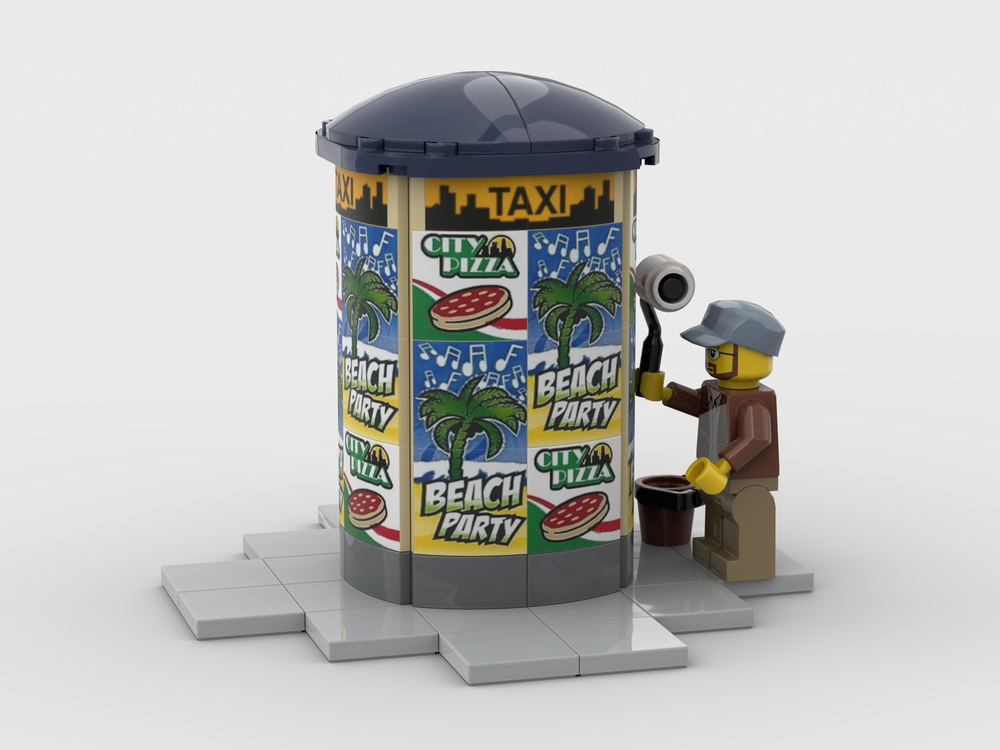 Lego Morris Column / Advertising Column