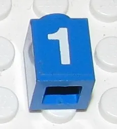 Brick 1 x 1 with White Number 1 Pattern (Sticker) - Set 7710