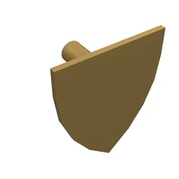 Shield Triangular / Pearl Gold