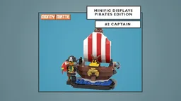 Minifig Display: Pirates Edition (#2 Captain)