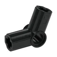 Technic Axle and Pin Connector Angled #5 - 112.5° / Black