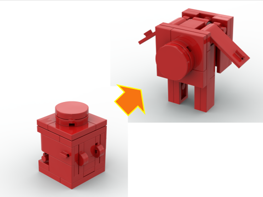 Lego 1x1 Brickformer (Red)
