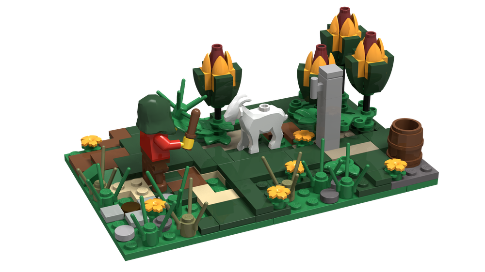 Lego Big Diorama: Part 17 The Goatherder