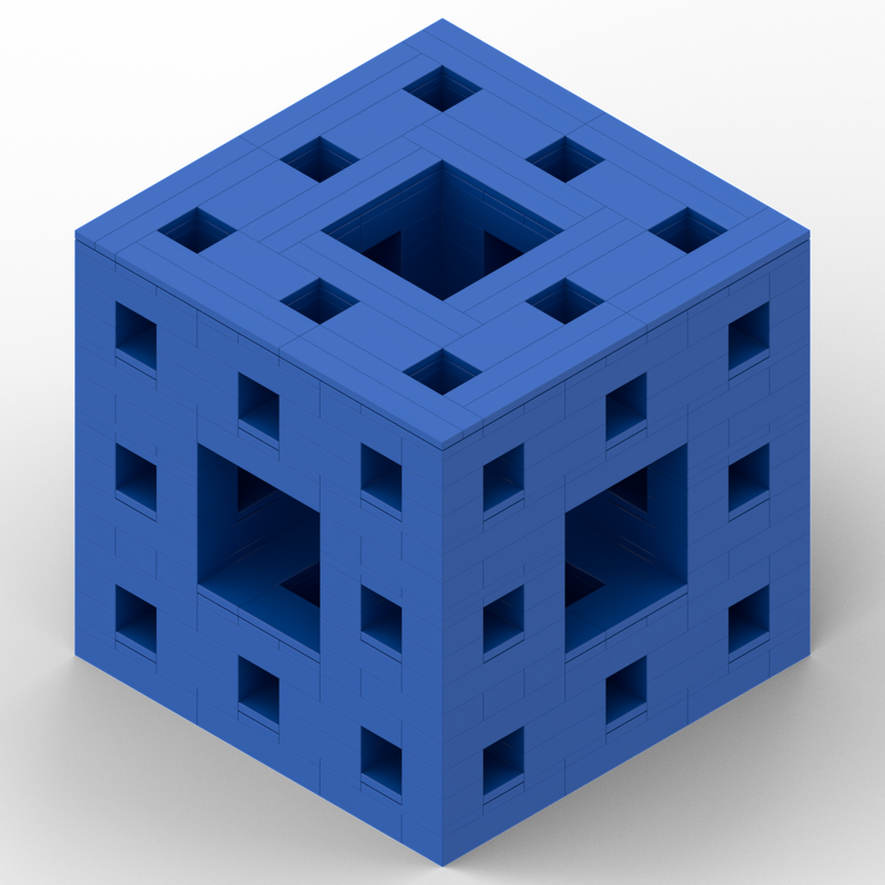 Lego Menger Sponge (Sierpinski Carpet 3D)