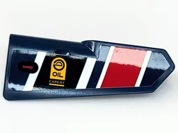 Technic, Panel Fairing #21 Very Small Smooth, Side B with 'OIL EXPERT', Black, Red, and White Stripes Pattern (Sticker) - Set 42109