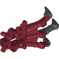 Lego Large Figure Foot, Claw, Piraka with Marbled Pearl Dark Gray Pattern