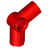 Technic Axle and Pin Connector Angled #5 - 112.5° / Red