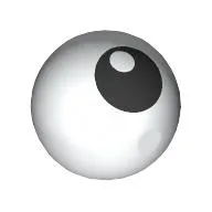 Technic Ball Joint with Black Eye Print