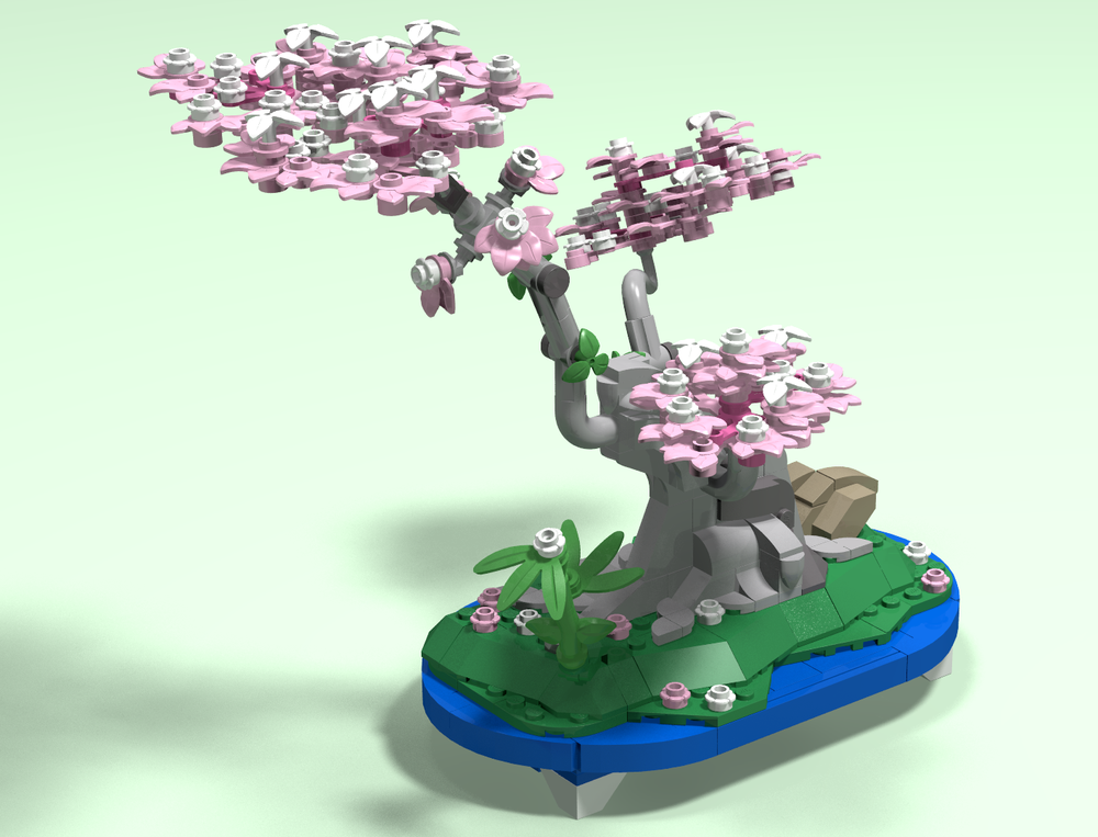 Lego Sakura Bonsai - Blue Saucer