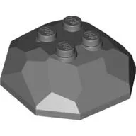 Rock Boulder 4 x 4, Top / Dark Bluish Gray