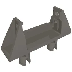String Reel 1 x 4 x 2 Holder with 2 Technic Pins / Dark Bluish Gray