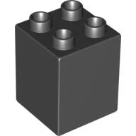 Duplo Brick 2 x 2 x 2 / Black