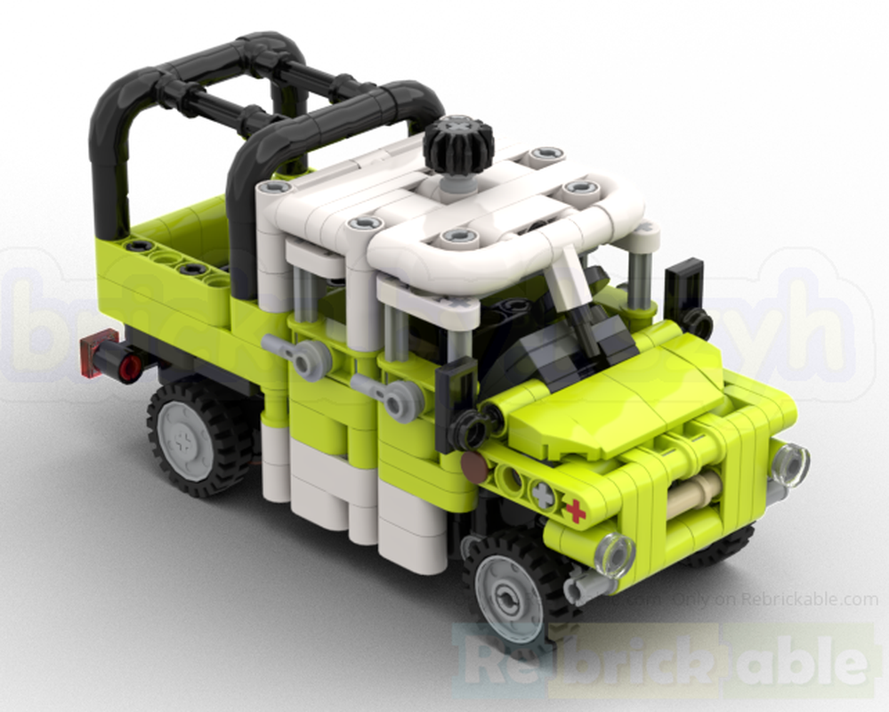 Lego Nysa 522 5-Person Platform Truck - Vintage Polish Utility Vehicle
