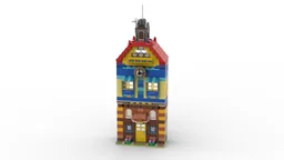 11004 11005 Blue-yellow House