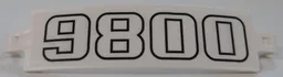 Technic, Panel Curved 3 x 13 with Black '9800' Pattern (Sticker) - Set 42100