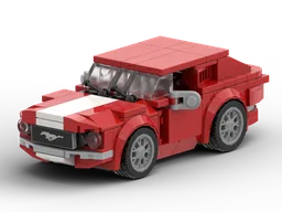 Ford Mustang 60's Red Version Stud6