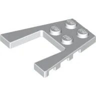 Wedge Plate 4 x 4 with 2 x 2 Cutout / White