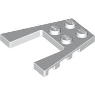 Lego Wedge Plate 4 x 4 with 2 x 2 Cutout / White