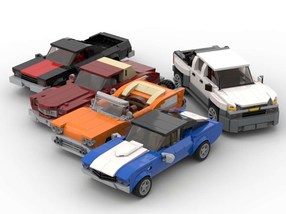Lego Bowtie Vehicle Pack #2 - Set of Five Vehicles