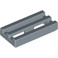 Tile Special 1 x 2 Grille with Bottom Groove / Sand Blue
