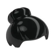 Hair Top Knot Bun [Plain] / Black