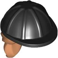 Hair and Helmet, Construction / Hard Hat, Ponytail Nougat Pattern / Black