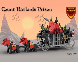 6047 - COUNT BATLORD'S PRISON REMAKE - LEGO CASTLE FRIGHT KNIGHTS MOC