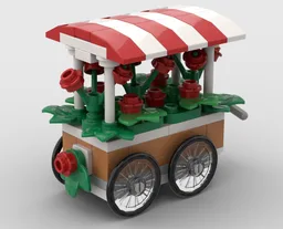 Poinsettia Cart