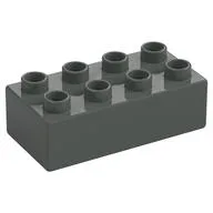 Duplo Brick 2 x 4 / Dark Gray