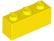 Brick 1 x 3 / Yellow