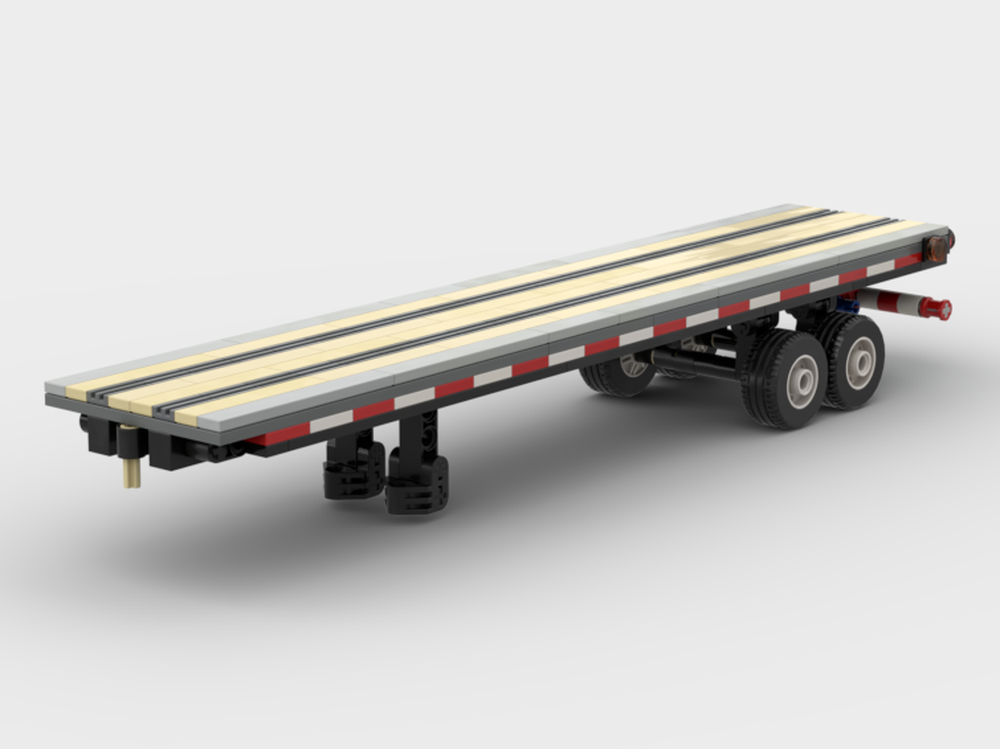 Lego Flatbed Semi Trailer