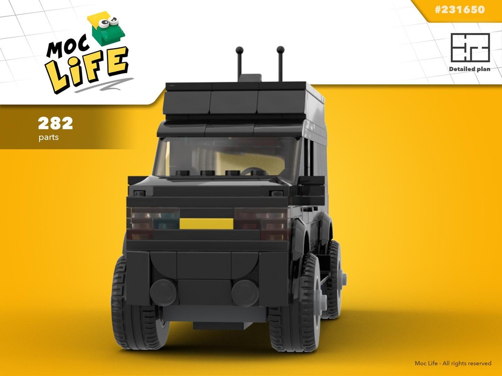Lego Chevrolet Suberban armor plate halfback motorcade