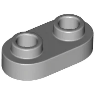 Plate Special 1 x 2 Rounded with 2 Open Studs / Light Bluish Gray