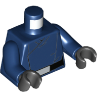 Lego Torso First Order Officer Uniform Print, Dark Blue Arms, Black Hands / Dark Blue