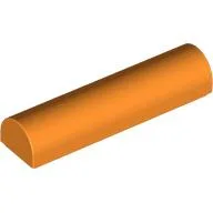 Brick Curved 1 x 4 x 2/3 Double, No Studs / Orange