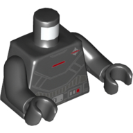 Lego Torso Armor, Grand Inquisitor, Utility Belt print, Black Arms and Hands / Black