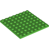 Lego Plate 8 x 8 / Bright Green