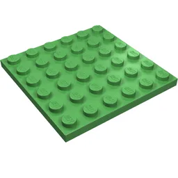 Plate 6 x 6 / Bright Green