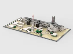 Chernobyl power plant (before and after)