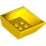 Tipper Bed Small, 3 x 4 Anti-studs / Yellow